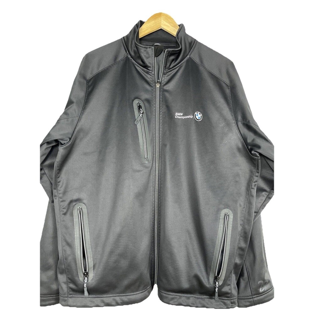 BMW Championship Tour Series Zero Restriction Mens L Full Zip Jacket Black Golf‎